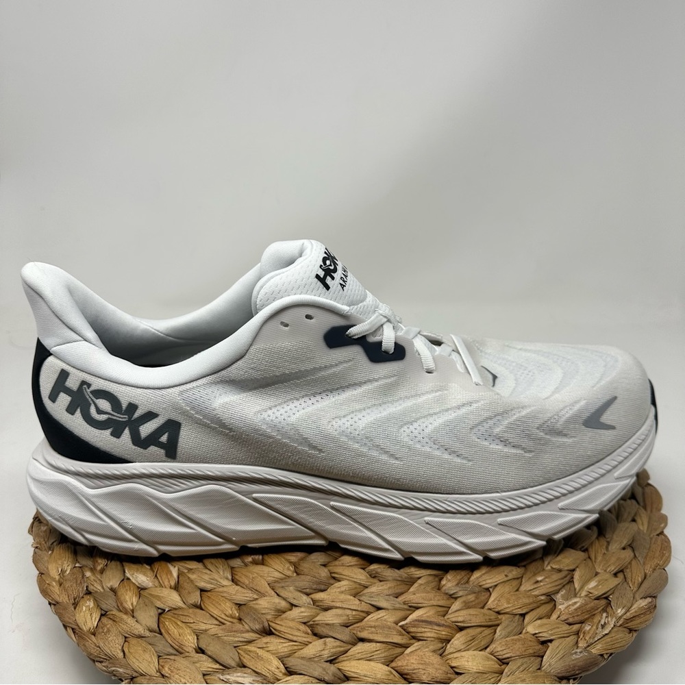 HOKA ONE Arahi 6 Running Shoes White Black Size 14